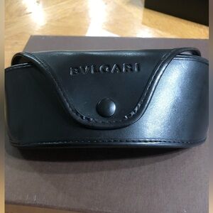 Bvlgari Black Leather Accessory Case
